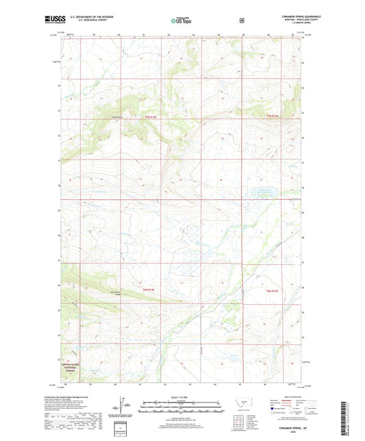 Cinnamon Spring Montana US Topo Map Image