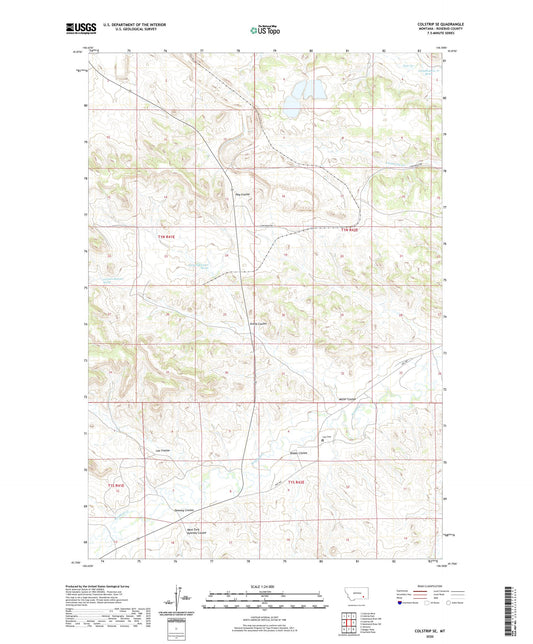 Colstrip SE Montana US Topo Map Image