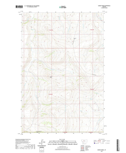 Conway Ridge Montana US Topo Map Image
