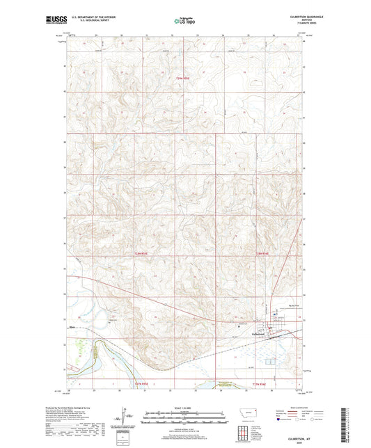 Culbertson Montana US Topo Map Image