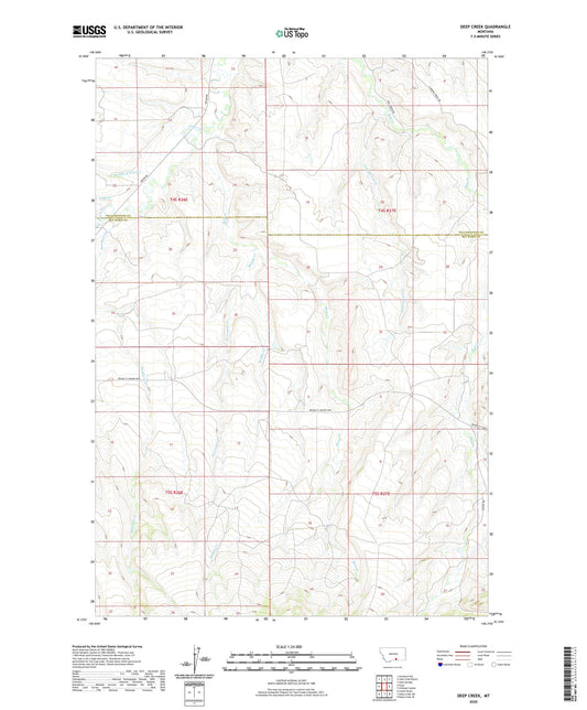 Deep Creek Montana US Topo Map Image