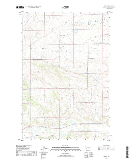 Delphia Montana US Topo Map Image