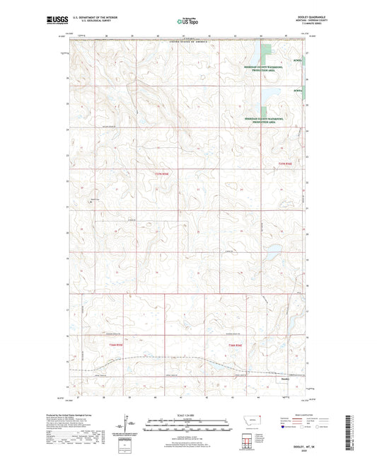 Dooley Montana US Topo Map Image