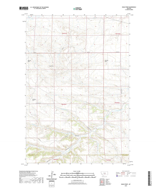 Eagle Point Montana US Topo Map Image