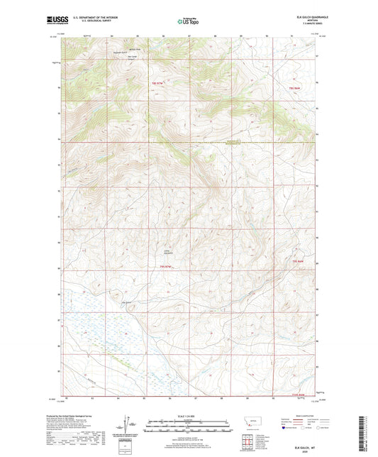 Elk Gulch Montana US Topo Map Image