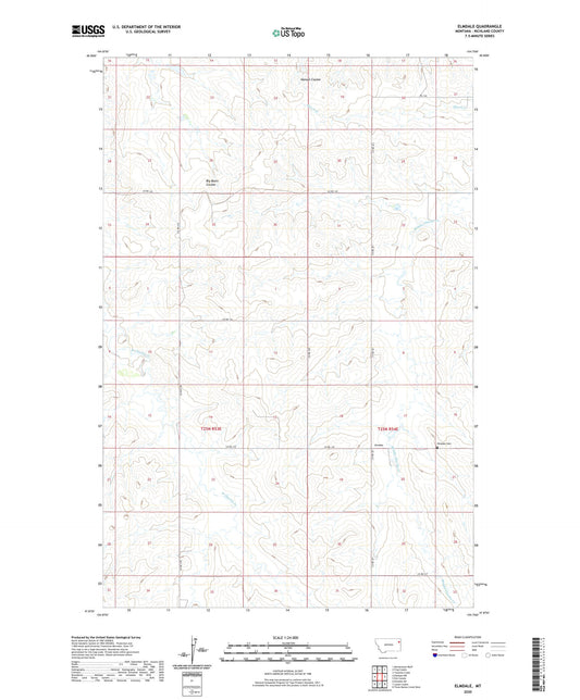 Elmdale Montana US Topo Map Image