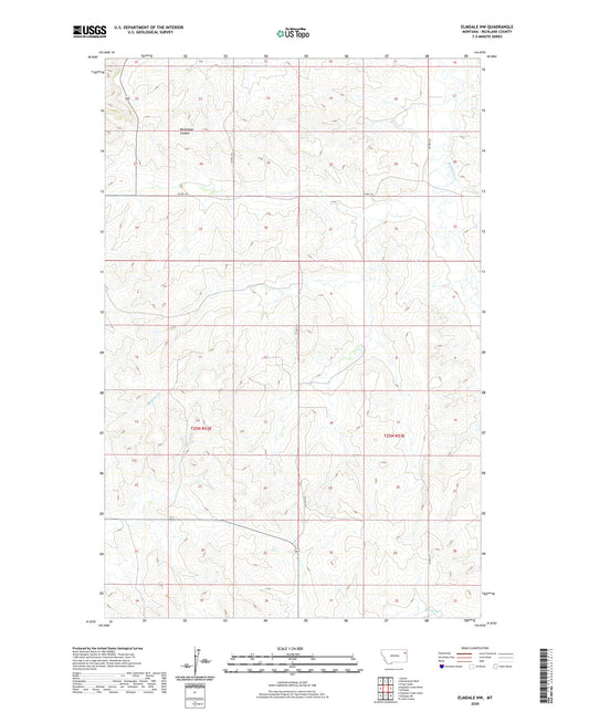 Elmdale NW Montana US Topo Map Image