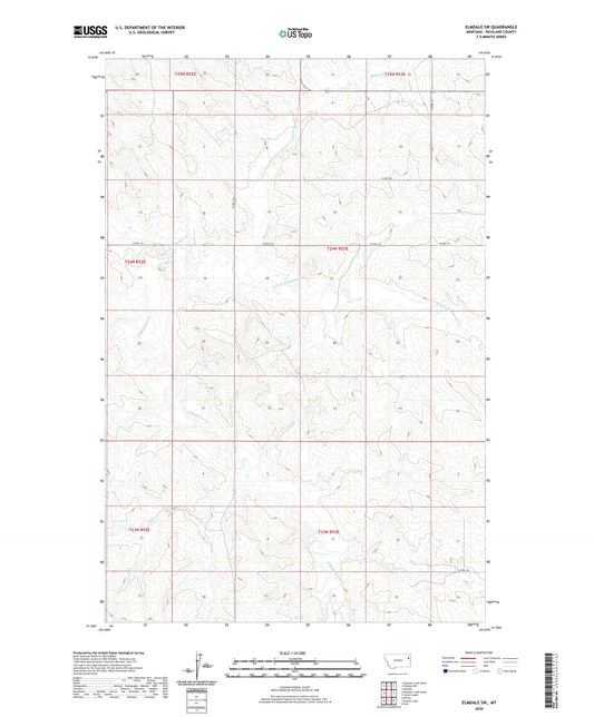 Elmdale SW Montana US Topo Map Image