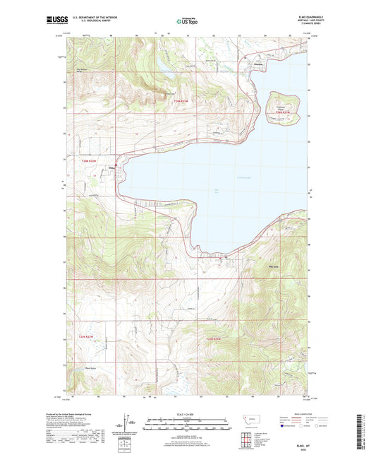 Elmo Montana US Topo Map Image