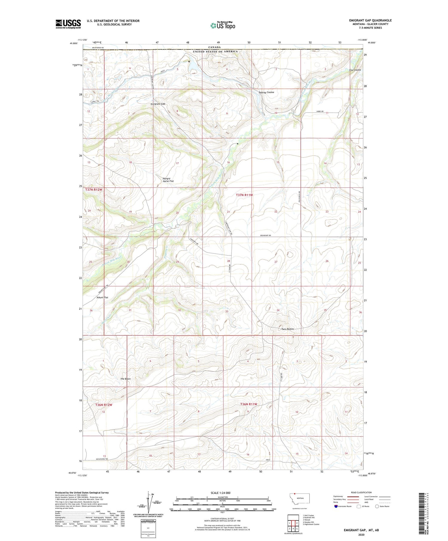 Emigrant Gap Montana US Topo Map Image