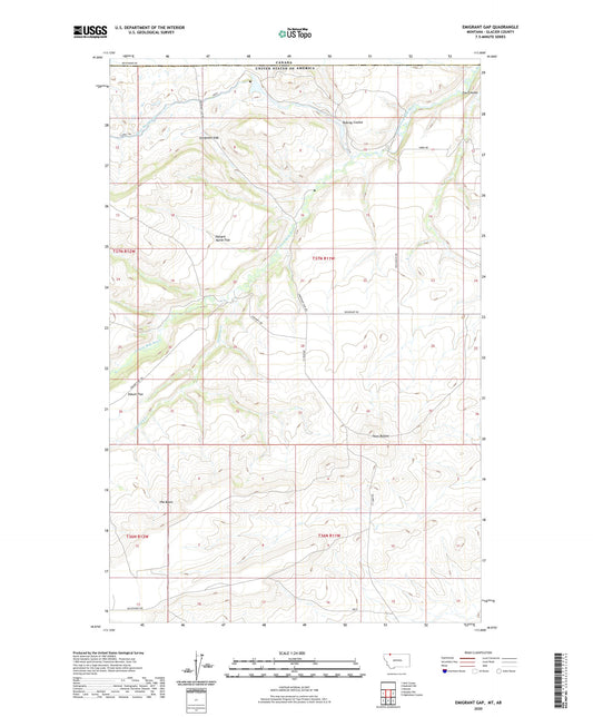 Emigrant Gap Montana US Topo Map Image