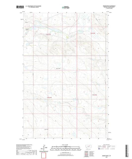 Emond Ranch Montana US Topo Map Image