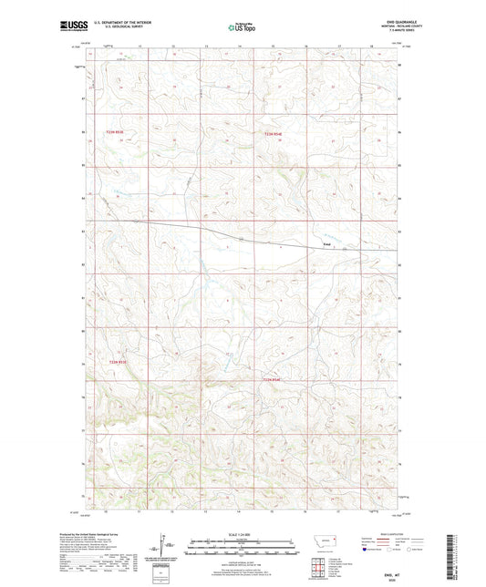 Enid Montana US Topo Map Image