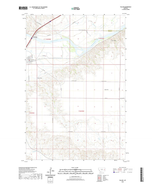 Fallon Montana US Topo Map Image