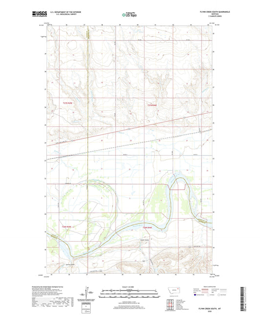 Flynn Creek South Montana US Topo Map Image