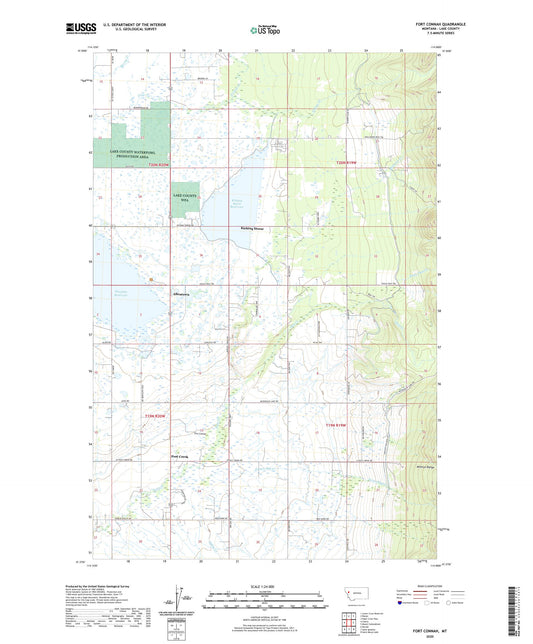 Fort Connah Montana US Topo Map Image