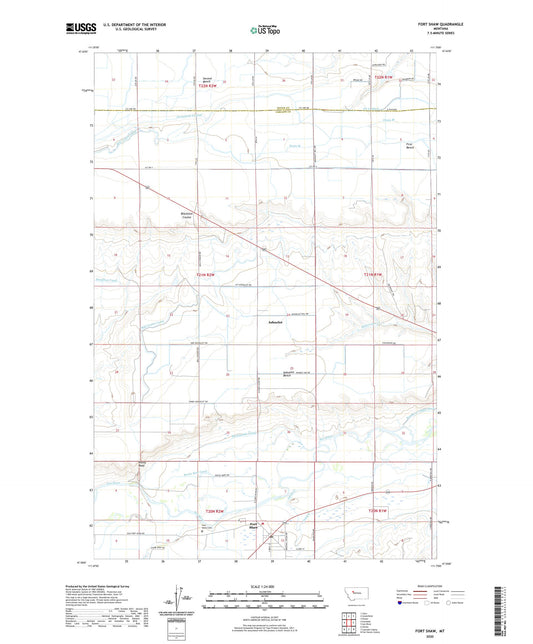 Fort Shaw Montana US Topo Map Image