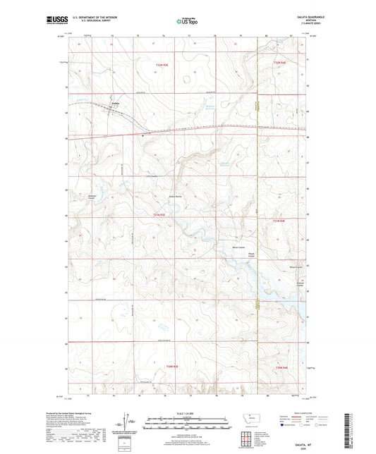 Galata Montana US Topo Map Image