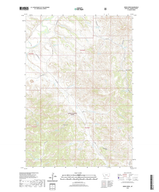 Green Creek Montana US Topo Map Image