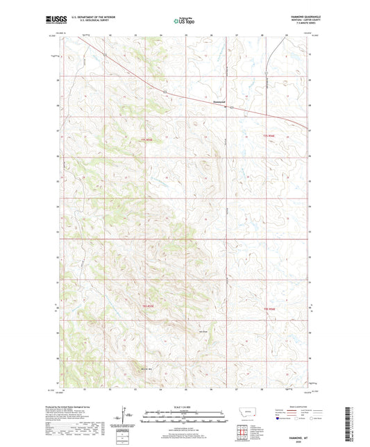 Hammond Montana US Topo Map Image