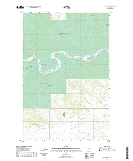 Hanson Flat Montana US Topo Map Image