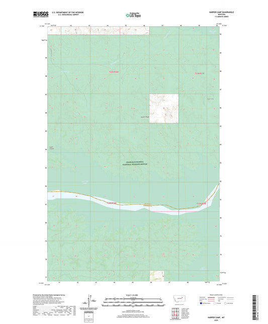 Harper Camp Montana US Topo Map Image