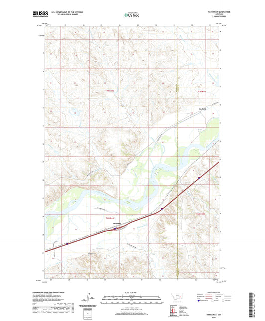 Hathaway Montana US Topo Map Image