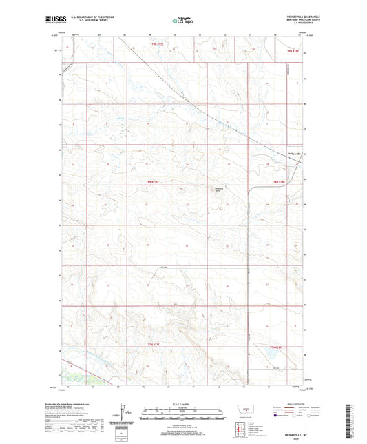 Hedgesville Montana US Topo Map Image