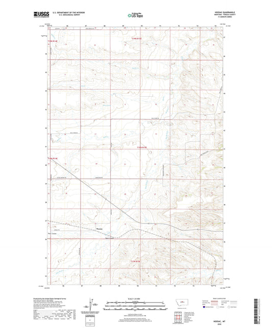 Hoosac Montana US Topo Map Image