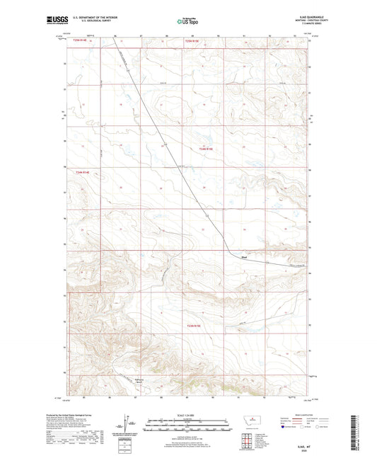 Iliad Montana US Topo Map Image