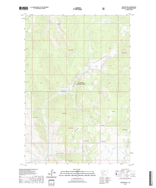 Jackson Hill Montana US Topo Map Image