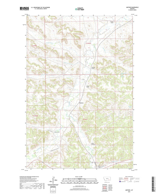 Jimtown Montana US Topo Map Image