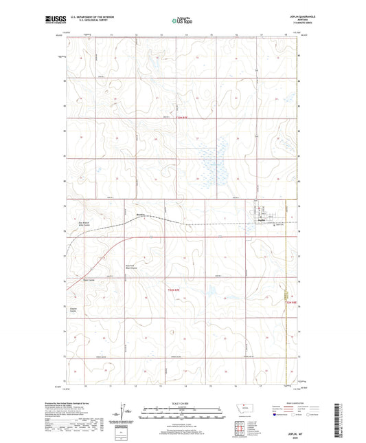 Joplin Montana US Topo Map Image