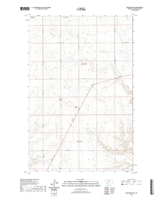Kenilworth SW Montana US Topo Map Image