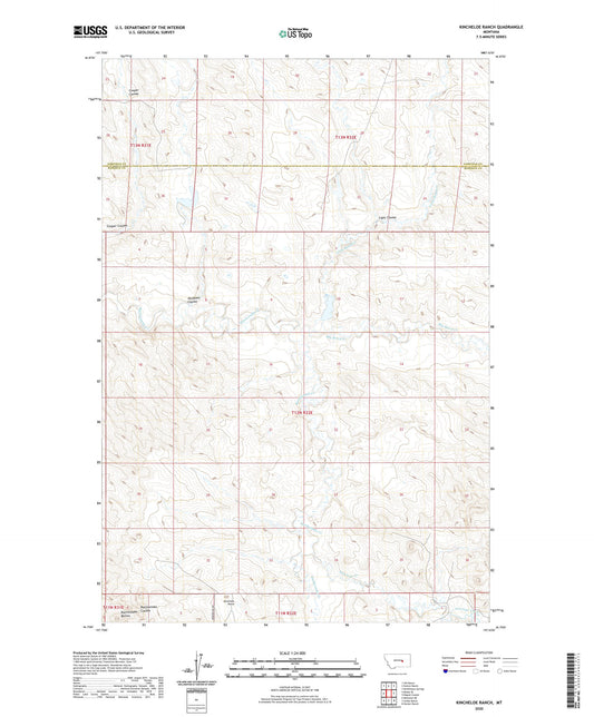 Kincheloe Ranch Montana US Topo Map Image