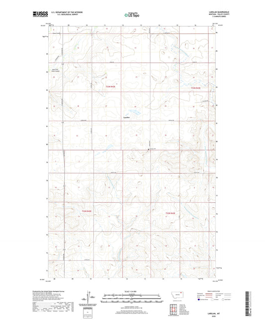 Larslan Montana US Topo Map Image