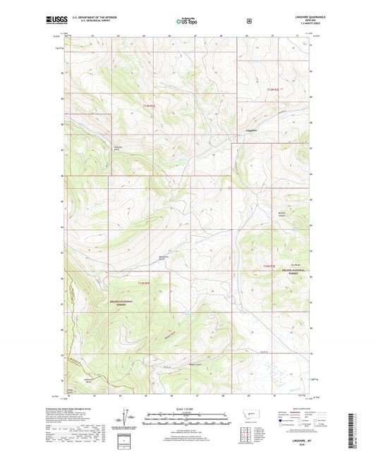 Lingshire Montana US Topo Map Image