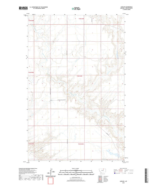 Lovejoy Montana US Topo Map Image