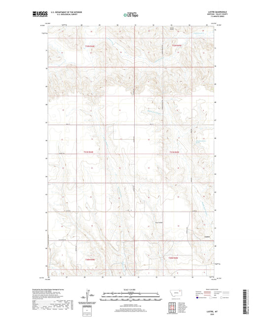Lustre Montana US Topo Map Image