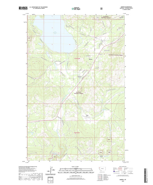 Marion Montana US Topo Map Image