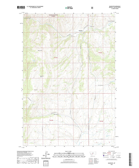 Maudlow Montana US Topo Map Image