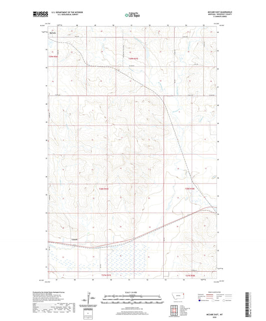 McCabe East Montana US Topo Map Image
