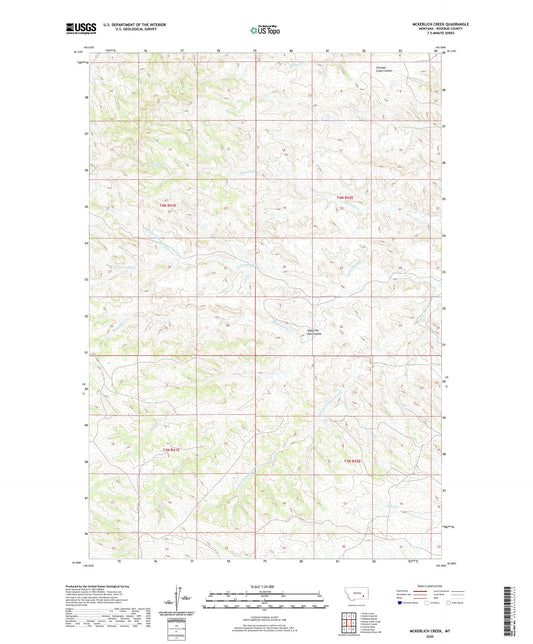 McKerlich Creek Montana US Topo Map Image