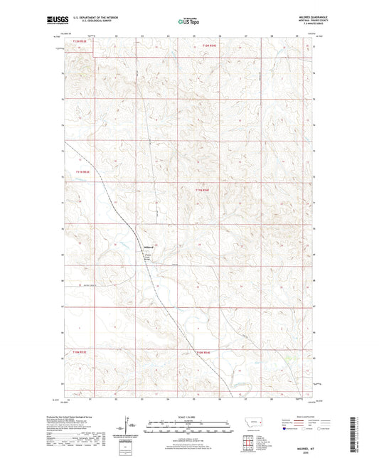 Mildred Montana US Topo Map Image