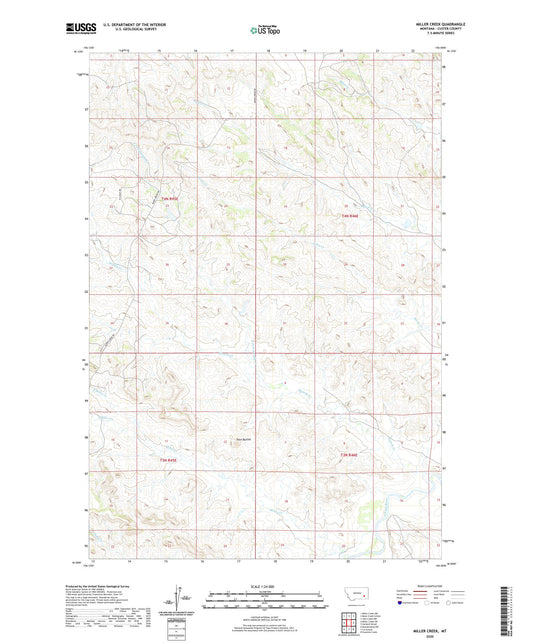 Miller Creek Montana US Topo Map Image
