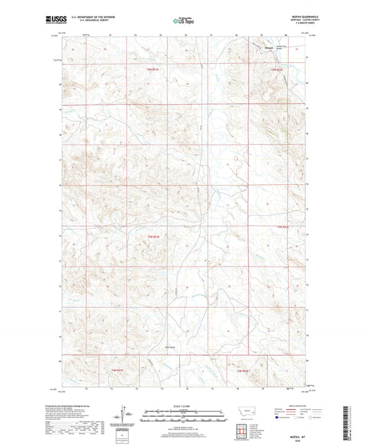 Mizpah Montana US Topo Map Image