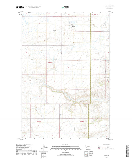 Molt Montana US Topo Map Image