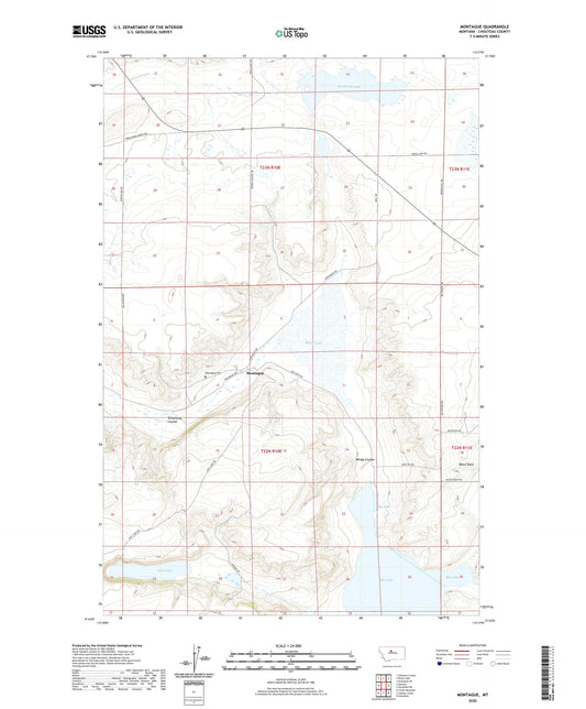 Montague Montana US Topo Map Image
