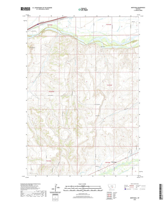 Montaqua Montana US Topo Map Image