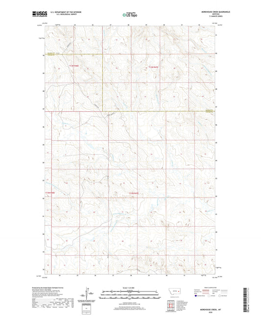 Morehouse Creek Montana US Topo Map Image